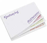 125 x 75mm Multi-Message Sticky Notes with your custom design to each individual sheet
