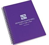Branded A5 Spectrum Polyprop Wirebound Notepads for schools and universities