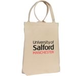Castleford 10oz Natural Midi Tote Bags printed with company logos for business marketing events