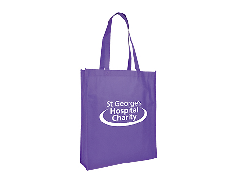 Mapplewell Non-Woven Tote Shoppers - Purple