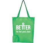 Metro Foldable Shopping Bags printed with business logos at GoPromotional