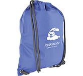 Corporate branded Zippy Heavyweight Drawstring Bags in many colours at GoPromotional