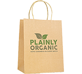 Custom branded Brookvale Medium Twist Handled Recyclable Paper Bags for eco-friendly promotions