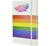 Rainbow A5 Soft Feel Notebooks With Pocket