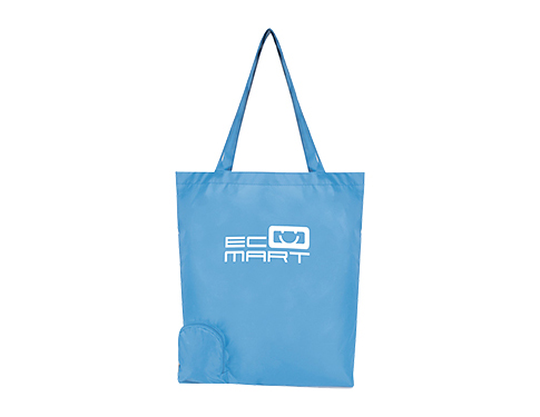 Metro Foldable Shopping Bags - Cyan