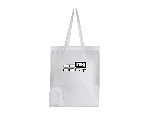 Metro Foldable Shopping Bags - White