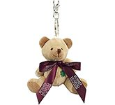 Promotional Baloo Bear Keyrings With Bow in a range of colour options for charity fundraising