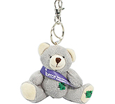 Personalised Baloo Bear Keyrings With Sash with your corporate design at GoPromotional