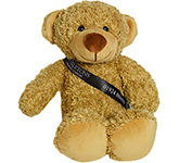 20cm Barney Bear With Ribbon Sash - Biscuit