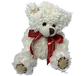 12cm Paw Bear With Bow