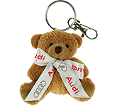 Custom print Tubby Bear Keyrings With Bow for exhibition and event giveaways at GoPromotional