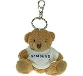 Custom Tubby Bear Keyrings With T-Shirt printed with your logo for trade show and event giveaways