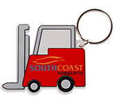 Fork Lift Shaped Eco Plastic Keyrings with your brand design at GoPromotional