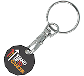 Antimicrobial Recycled Trolley Coin Keyrings at Gopromotional