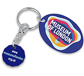 Personalised Recycled Oval Trolley Coin Partners in a range of colours at GoPromotional