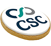 Logo printed Round Shortbread Biscuits at GoPromotional