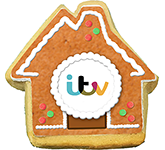 Christmas House Shortbread Biscuits branded with your design