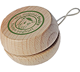 Eco Wooden Yo Yos branded with your design at GoPromotional