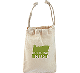 Sustainable Medium Natural Cotton Drawstring Pouches