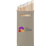 Personalised Blackpool 12 Piece Colouring Pencil Sets for schools and college promotions