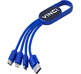Astro 4-in-1 USB Charging Cable Sets personalised with your company logo at GoPromotional