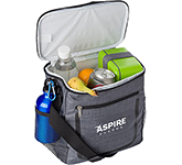 Promotional Loxley Cooler Bags in charcoal printed with your logo at GoPromotional