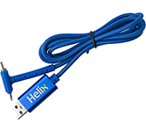 Branded Denver Charging Cables in a variety of colour options