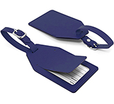 Richmond PU Security Luggage Tags branded with a logo for travel agency promos