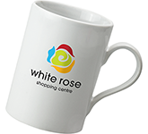White Can Mug Screen Printed With Your Logo By GoPromotional