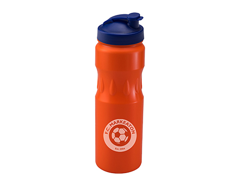 Teardrop 750ml Sports Bottles - Flip Cap - Orange