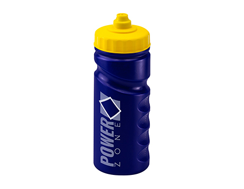 Contour Grip 500ml Sports Bottles - Valve Cap - Dark Blue