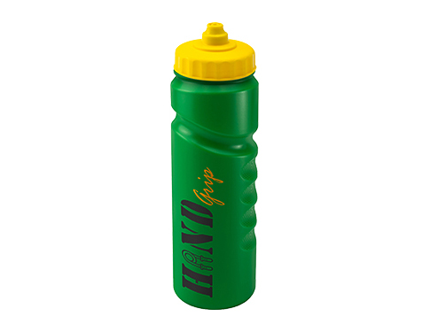 Contour Grip 750ml Sports Bottles - Valve Cap - Green