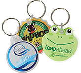 Deluxe Smart Fob Bespoke Shaped Clear Plastic Keyring