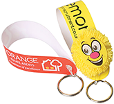 Loopy Polysoft Tyvek Keyrings for branded merchandise campaigns