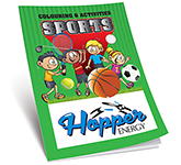 Made in the UK A5 Activity Colouring Books - Sports