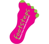 Foot Shaped Paper Stickers perfect for the healthcare sectors