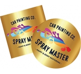 Printed Gold Mirror Stickers ideal for anniversary promos