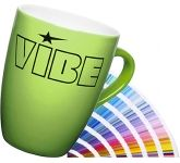 Branded Marrow ColourCoat Mugs in any colour of your choice with your company logo at GoPromotional UK