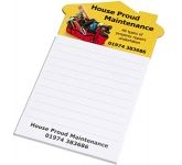 House Shaped Magnetic Notepads branded with your corporate graphics