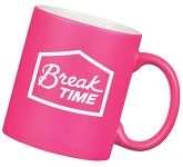 Branded Durham Neon ColourCoat Mugs in many colours with your logo at GoPromotional