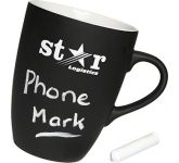 Branded Marrow Chalk Mugs with your corporate logo at GoPromotional