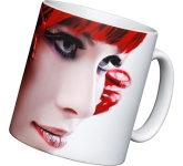 Durham Satin Photo Mugs printed with your corporate logo