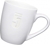 Mini Marrow Mugs In White & Etched With Your Logo For Company Promotions