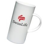Promotional Bone China Cylinder Mugs printed with your design for corporate promotions