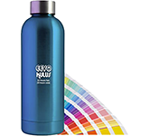 Eevo 500ml Metallic Pantone ColourTint Metal Water Bottle Featuring Your Logo