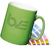 Durham Etched ColourCoat Mugs in any colour with your corporate logo at GoPromotional