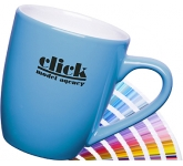 Logo printed Mini Marrow ColourCoat Mugs for employee incentive gifts at GoPromotional