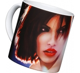 Bespoke Dinky Durham Satin Photo Mugs branded with your graphics in full colour at GoPromotional
