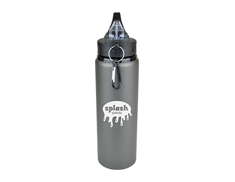 Cayen 800ml Aluminium Water Bottles - Gunmetal