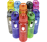Branded Kettlewell 800ml Drinks Bottles With Straw in many colour options